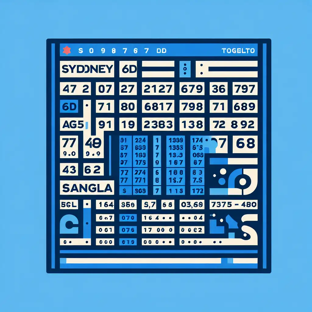 Data Togel Sydney 6D Angka Paito